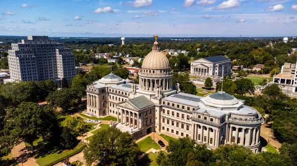 Jackson October 2021 Mississippi State Capitol Building Downtown Jackson Mississippi — Stock Photo, Image