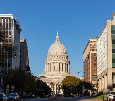 Madison, WI - 2021: Wisconsin Eyalet Meclis Binası
