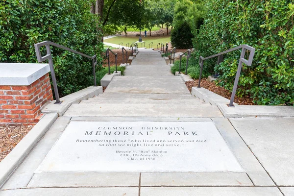 Clemson 2021 Memorial Park Areálu Clemsonovy Univerzity — Stock fotografie