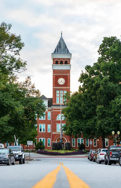 Климсон Южная Каролина 2021 Дорога Ведет Тиллман Холл Кампусе Университета — стоковое фото