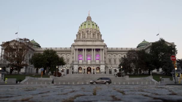 Pennsylvania State Capitol Building Harrisburg — Stok Video