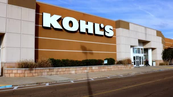 Flowood 2021 Kohl Department Store Retail Chain Operated Kohl Corporation — стокове відео