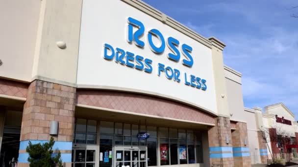 Flowood 2021 Ross Dress Less Una Cadena Grandes Almacenes Descuento — Vídeo de stock