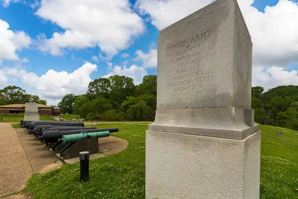 Cannons Vicksburg National Military Park — стоковое фото