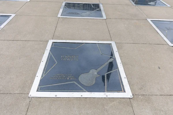 Nashville Březen 2022 Randy Travis Star Music City Walk Fame — Stock fotografie