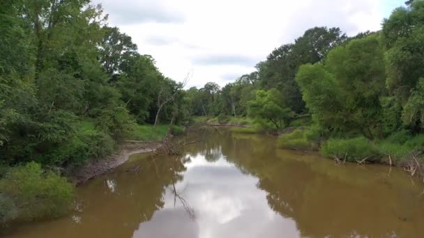 Black River Rural Mississippi — Stock Video