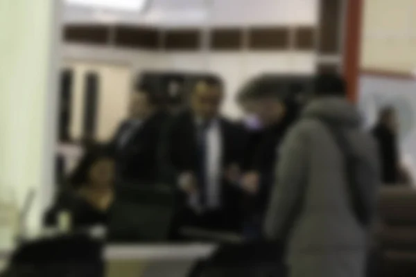Blurred People Lots People Meeting Exhibition — Stockfoto