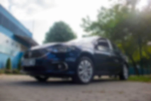 Blurred Italian Car Fiat Egea Outdoor — Stockfoto