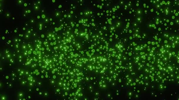 Moving Different Kinds Colored Virus Particles Dark Background — Stockvideo