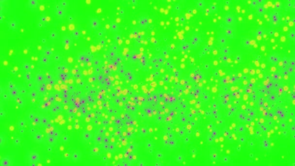 Movendo Diferentes Tipos Partículas Vírus Coloridos Fundo Escuro — Vídeo de Stock