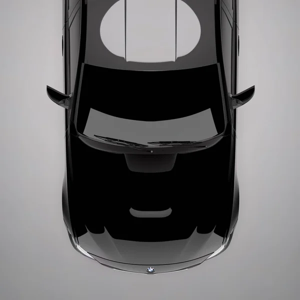 Model Fast Sports Sedan Car Light Background Realistic Illustration — Stock Photo, Image