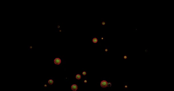 Virové Buňky Zelené Obrazovce — Stock video