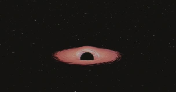 Animation Black Hole Absorbing Light Space — Stock Video