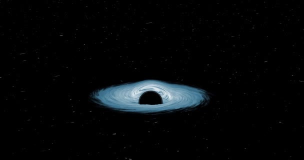 黑洞在太空中吸收光的动画 — 图库视频影像