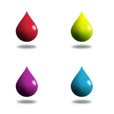 Liquid drops clipart