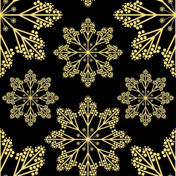 Flocons Neige Motif Sans Couture Papier Emballage Noël Imprimés Textiles — Image vectorielle