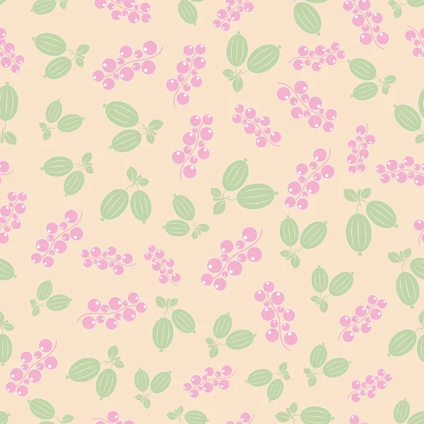 Böğürtlen üzümlü ve pastel renkli üzümlü pürüzsüz desen. Bej arkaplanlı renkli meyveler. Böğürtlenli yaz. Yazdırma kağıdı, kumaş. Vektör illüstrasyonu için tasarım