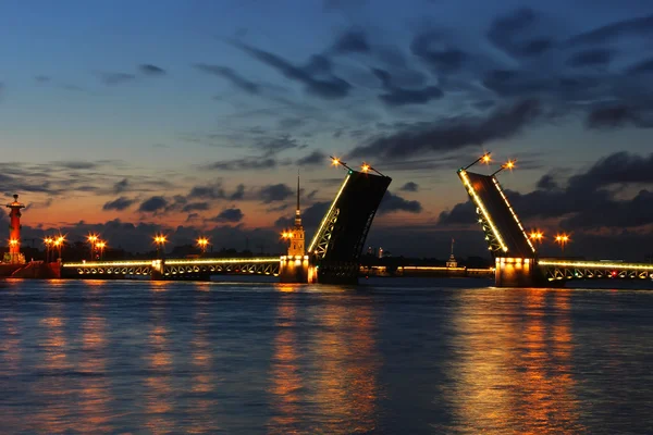 De palace bridge, st petersburg — Stockfoto