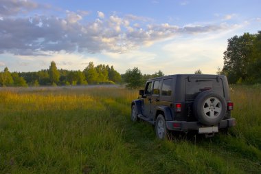 Jeep wrangler alan, novgorod bölgesi, Rusya Federasyonu