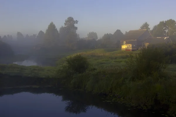 Der Fluss Luga, Gebiet Nowgorod, Russland — Stockfoto