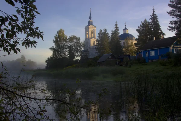 The Church in the village of voronino ,Novgorod region, Russia — Stock Photo, Image