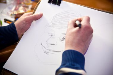 eller karikatür çizmek