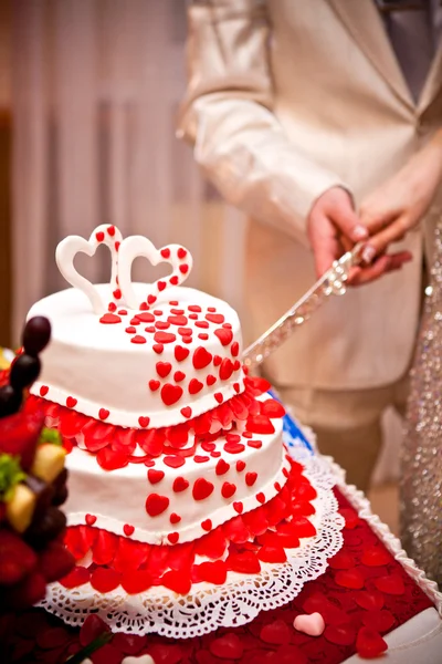 Bolo de casamento — Fotografia de Stock