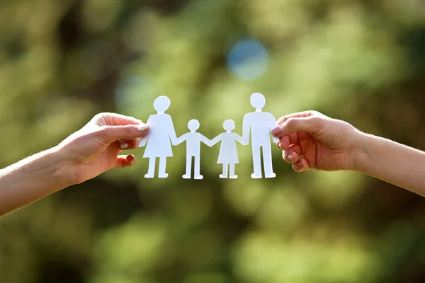 Paper cut of family — Stock Photo, Image