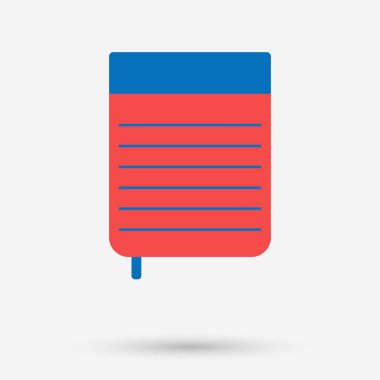 Not simgesi izole nesne. Vektör illüstrasyonu.