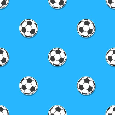 Futbol topu pürüzsüz desen. Vektör illüstrasyonu.