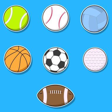 Spor Topu etiketi izole edilmiş nesne, vektör illüstrasyonu.