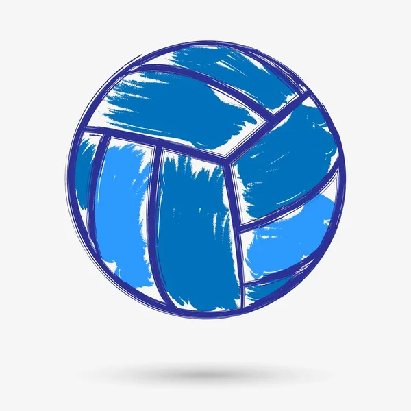 Volleyball Isoliertes Objekt Vektorillustration — Stockvektor