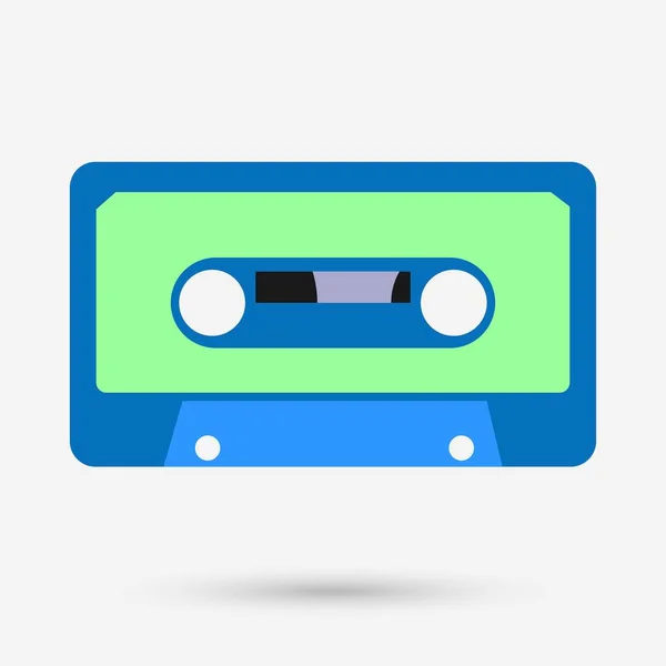 Audio Cassette Objeto Aislado Ilustración Vectorial — Archivo Imágenes Vectoriales