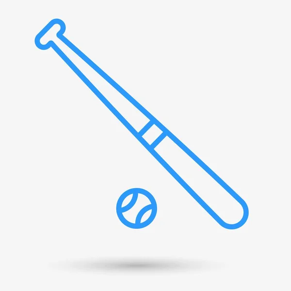 Baseball Symbol Isoliertes Objekt Vektorillustration — Stockvektor