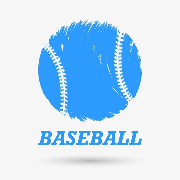 Ikona Loga Baseballa Ilustracja Wektora — Wektor stockowy