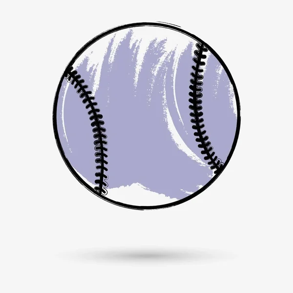 Honkbal Geïsoleerd Object Vectorillustratie — Stockvector