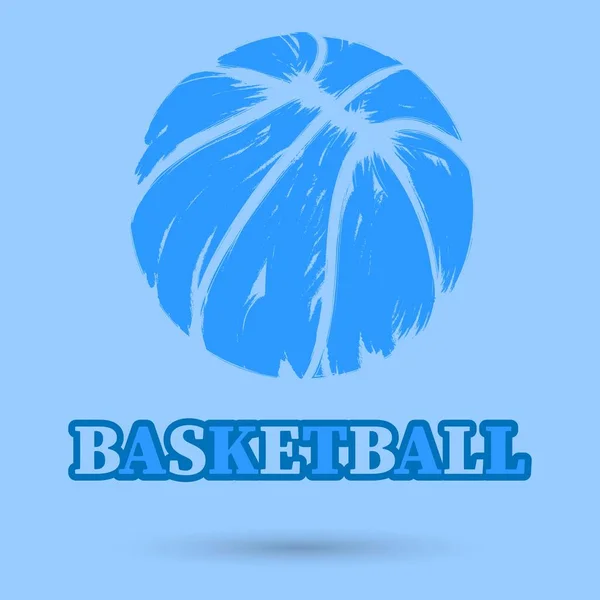 Basketball Objet Isolé Illustration Vectorielle — Image vectorielle