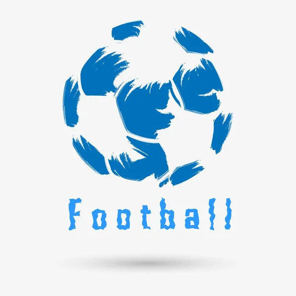 Fußball Logo Isoliertes Objekt Vektorillustration — Stockvektor