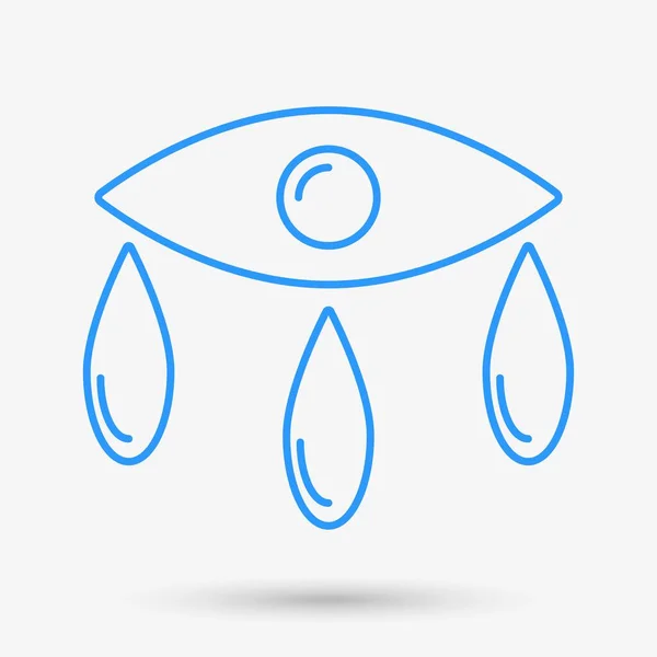 Oční Slzy Izolovaný Objekt Vektorová Ilustrace — Stockový vektor