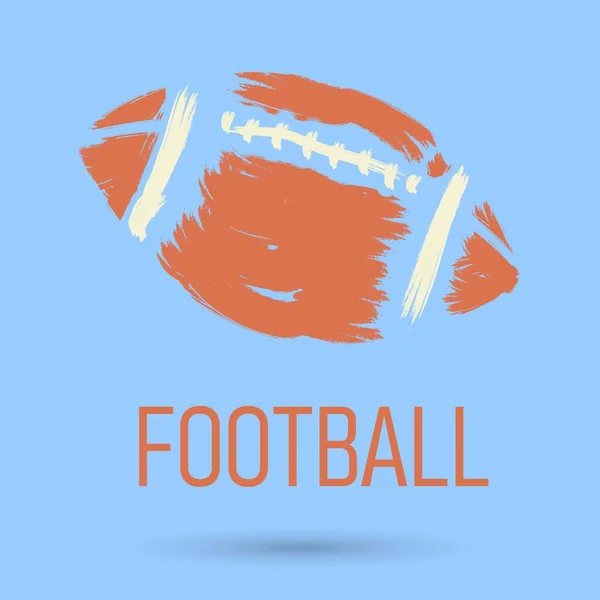 Odizolowany Obiekt Logo Football Ilustracja Wektora — Wektor stockowy