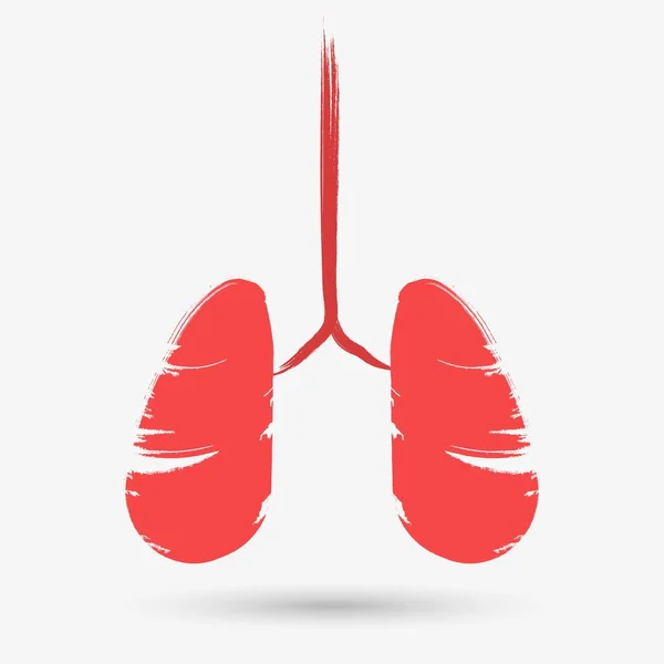 Lungs Icono Objeto Aislado Ilustración Vectorial — Archivo Imágenes Vectoriales