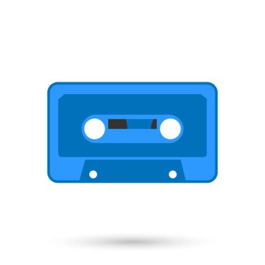 Ses kasedi izole edilmiş nesne. Vektör illüstrasyonu.