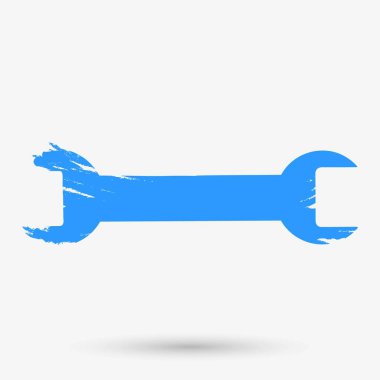 Fırça yalıtılmış nesne. Vektör illüstrasyonu.