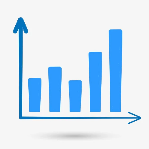 İş diyagramı simgesi izole nesne. Vektör illüstrasyonu.