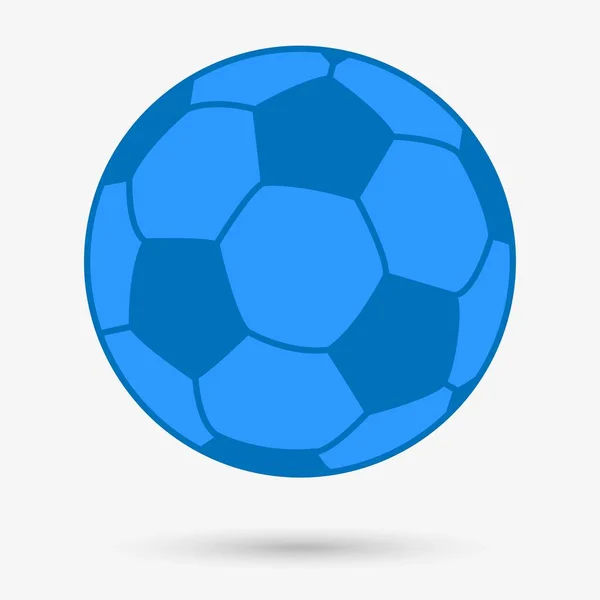 Icône Ballon Football Objet Isolé Illustration Vectorielle — Image vectorielle