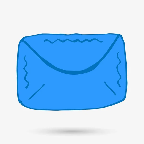 Envelope Objeto Isolado Ilustração Vetorial — Vetor de Stock