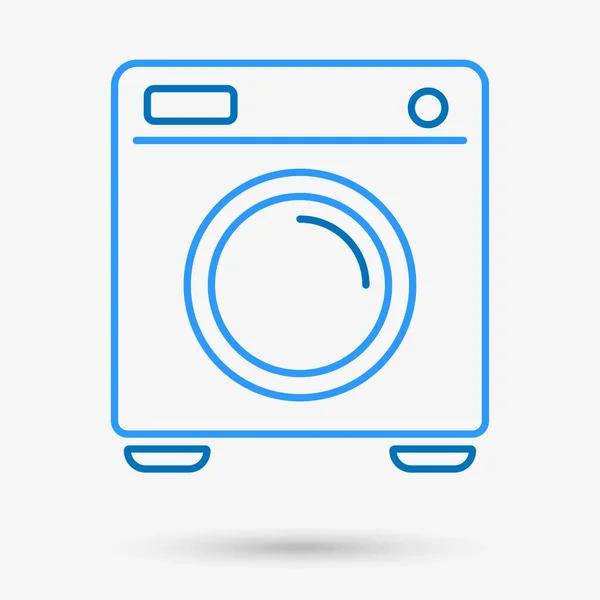 Icono Lavadora Objeto Aislado Ilustración Vectorial — Vector de stock