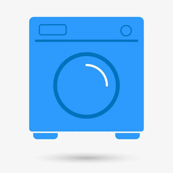 Wasmachine Geïsoleerd Object Vectorillustratie — Stockvector