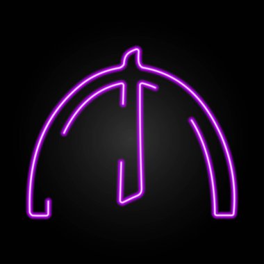 Azerbaycan neon ışığı, modern parlayan pankart tasarımı, renkli modern tasarım trendleri. Vektör illüstrasyonu.