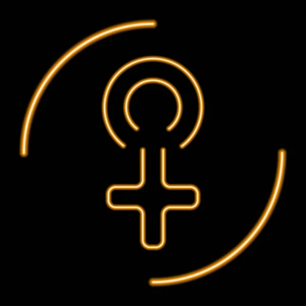 Venus Σύμβολο Νέον Σήμα Σύγχρονο Λαμπερό Σχεδιασμό Banner Πολύχρωμο Μοντέρνο — Διανυσματικό Αρχείο